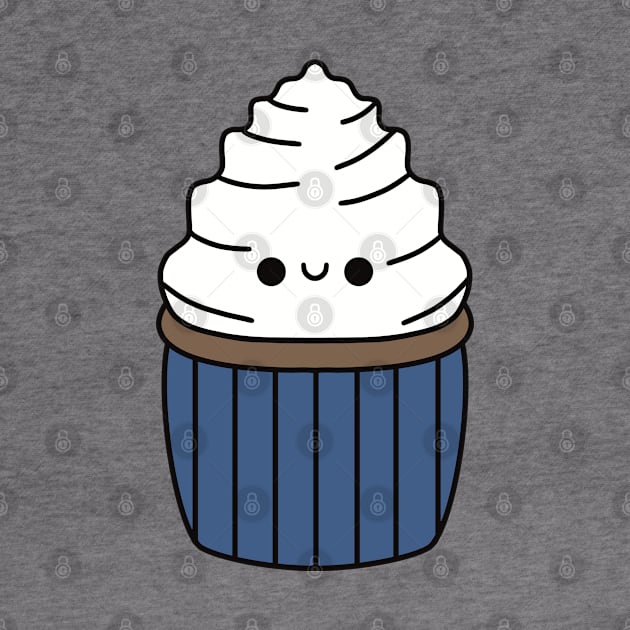 Cute Vanilla Cupcake - Kawaii Cupcake by KawaiiByDice